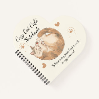 Gezellige Kat Café Anime Spiraal Notebook Notitieboek