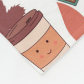 Gezellige Kawaii Herfst Vibes Fleece Deken (Hoek)