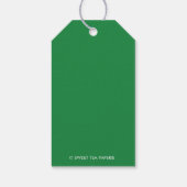 Gezellige Kerst Custom Gift Labels Cadeaulabel (Achterkant)