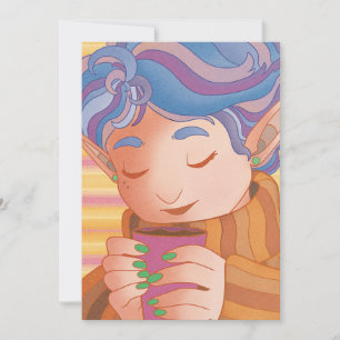 Gezellige kerst elf feestdagenkaart