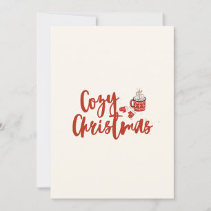 Gezellige Kerst: Hot Cocoa & Mittens Design Feestdagenkaart
