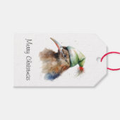 Gezellige Kerst Kiwi, op maat Cadeaulabel (Voorkant (Horizontaal))