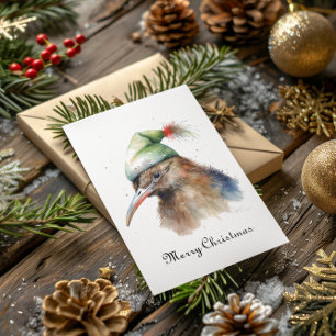 Gezellige Kerst Kiwi, op maat Kaart
