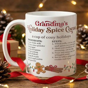 Gezellige kerst, Lekker oma warme chocolademelk re Koffiemok
