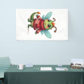 Gezellige Kerst Libel Spandoek (Beurs)