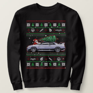 Gezellige kerst Nissan Skyline R33 GT-R Trui