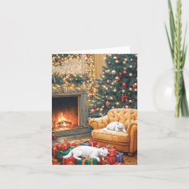 Gezellige kerst Purrings Feestdagen Kaart
