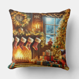 Gezellige kerstavond kussen