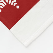 Gezellige kerstdeken – ster en sneeuw Design Fleece Deken (Hoek)