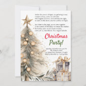 Gezellige Kerstfeest Kerstboom | Uitnodiging gedic (Voorkant)