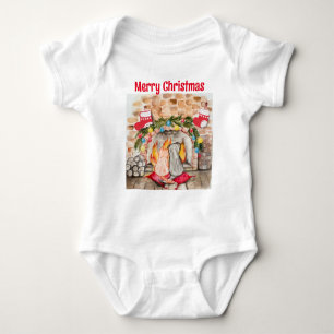 Gezellige kerstmantel met hond en kat romper