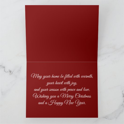 Gezellige Kerstmis Sneeuwbolhuisje Scene Kaart (Binnen)