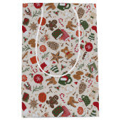 Gezellige Kerstmis & Spice Medium Cadeauzakje (Voorkant)