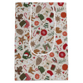 Gezellige Kerstmis & Spice Medium Cadeauzakje (Achterkant)