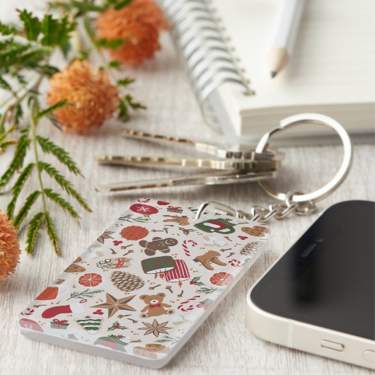 Gezellige Kerstmis & Spice Sleutelhanger (Voorkant Rechts)