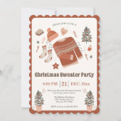 Gezellige Kerstmis Trui Party Uitnodiging (Voorkant)