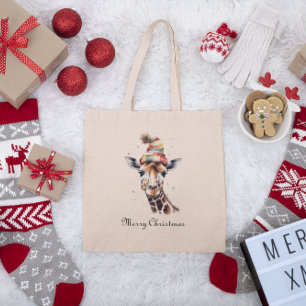Gezellige kerstsafari, op maat tote bag