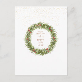 Gezellige kerstsfeer Gevouwen Wenskaart Briefkaart