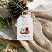 Gezellige kerstvakantie cadeaulabel