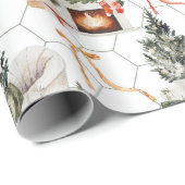 Gezellige kerstvakantie cadeaupapier (Rol Hoek)