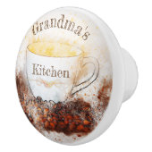 Gezellige keuken koffie keramische knop (Rechts)