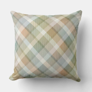 Gezellige kleurrijke tartan plaid, roze Sierkussen