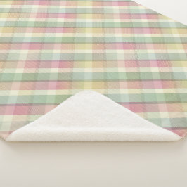 Gezellige kleurrijke tartan Sherpa Blanket Deken