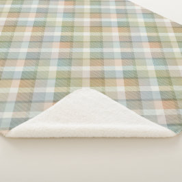 Gezellige kleurrijke tartan Sherpa Blanket Deken