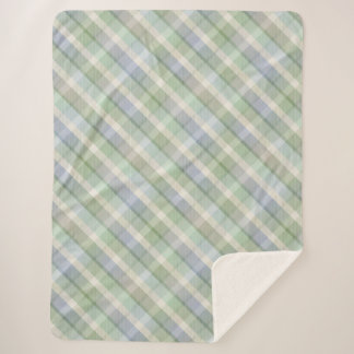 Gezellige kleurrijke tartan Sherpa Blanket Sherpa Deken