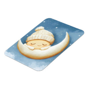 Gezellige Knit Nap Cresent Moon Magneet