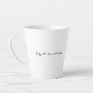 Gezellige koekjeslekkernijen latte mok