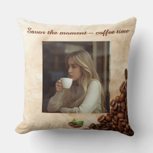 Gezellige koffie-sfeer voor je woonkamer kussen
