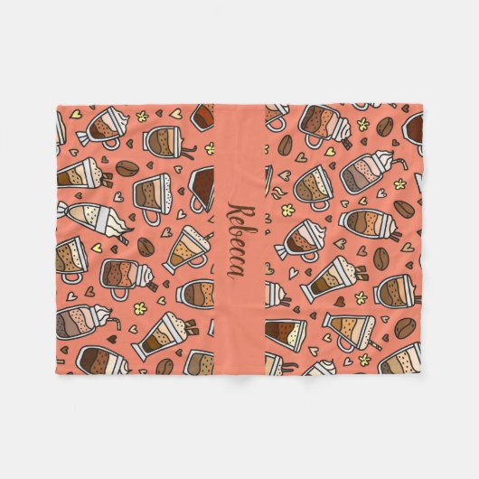 Gezellige koffiedeken voor ontspannende slokjes fleece deken (Voorkant (Horizontaal))