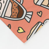 Gezellige koffiedeken voor ontspannende slokjes fleece deken (Hoek)