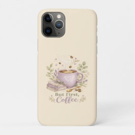 Gezellige Lavendel Waterverf Koffie iPhone 11 Pro Hoesje