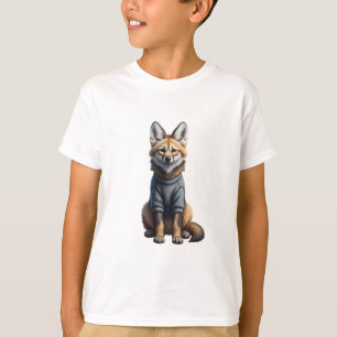 Gezellige Manenwolf Puppy Kinderen T-shirt