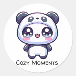 Gezellige momenten ronde sticker