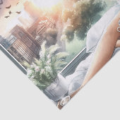 Gezellige Morning Urban Girl Waterverf Decoupage Tissuepapier (Detail)