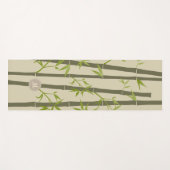 Gezellige Natuurlijke Zen Bamboe Licht Custom Mono Yogamat (Voorkant (horizontaal))