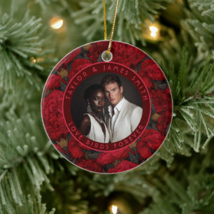 Gezellige op maat gemaakte anjer geïnspireerde pla keramisch ornament