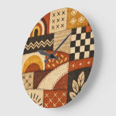 Gezellige Patchwork Moderne Grote Klok (Hoek)