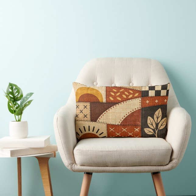 Gezellige Patchwork Moderne Kussen (Stoel)