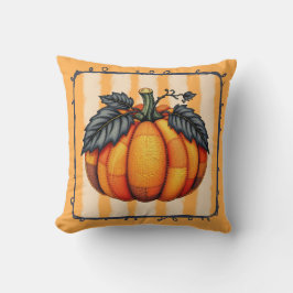 Gezellige Patchwork Pompoen – Herfst Boerderij Qui Kussen
