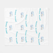 Gezellige Penguin Fleece Deken (Voorkant (Horizontaal))