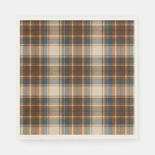 Gezellige Plaid Feestservetten Servet