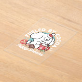 Gezellige Puppy Dromen - Warme Chocolade en Kerstm Acryl Uitnodigingen (Laagn)