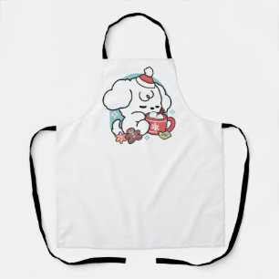 Gezellige Puppy Dromen - Warme Chocolade en Kerstm Schort