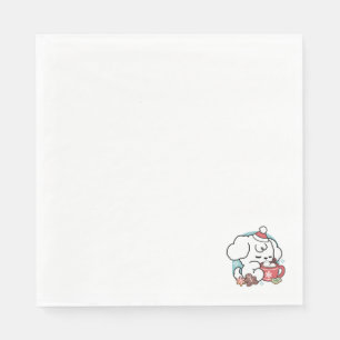 Gezellige Puppy Dromen - Warme Chocolade en Kerstm Servet