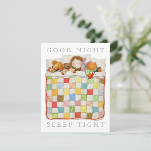 GEZELLIGE QUILT 4.25x5.5 Blank Platte Kaart (Staand voorkant)