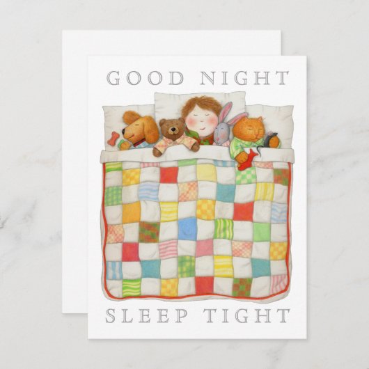 GEZELLIGE QUILT 4.25x5.5 Blank Platte Kaart (Voorkant / Achterkant)